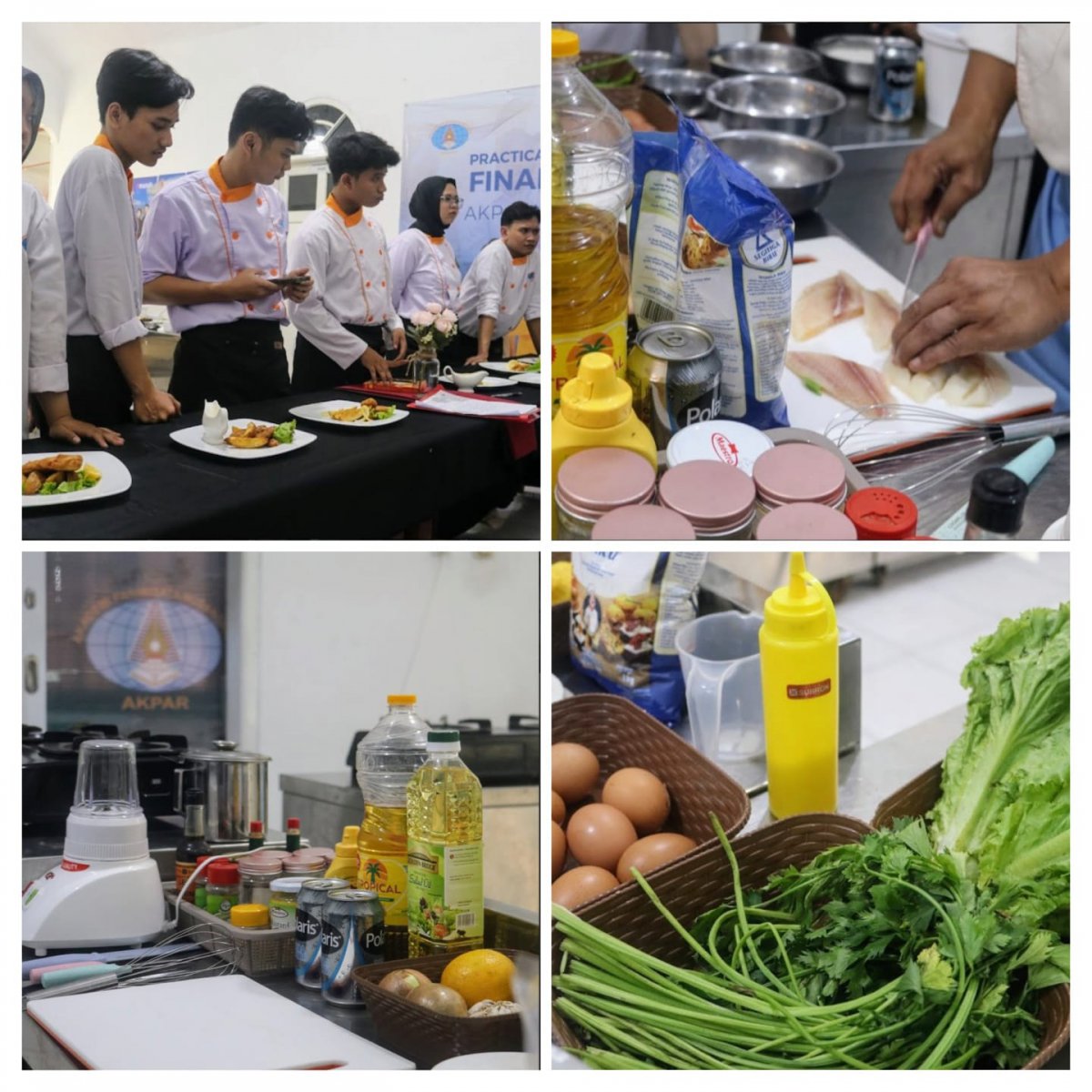 Mahasiswa Akpar Nusantara Tangsel Tunjukkan Keahlian Kuliner dalam Uji Kompetensi Plating dan Seni Memasak